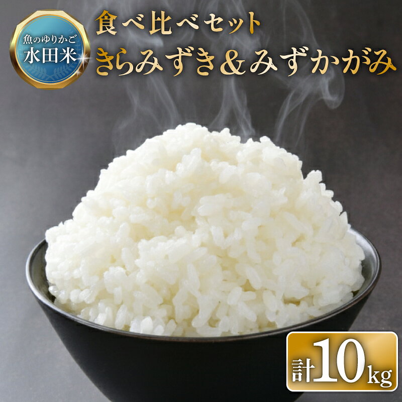 【ふるさと納税】 【数量限定 令和7年産】 きらみずき みずかがみ 各5kg 食べ比べ 白米 米 コメ お米 ひこにゃん米 ご飯 ごはん 5kg 10kg 5 10 令和7年 7年 順次発送 滋賀 彦根