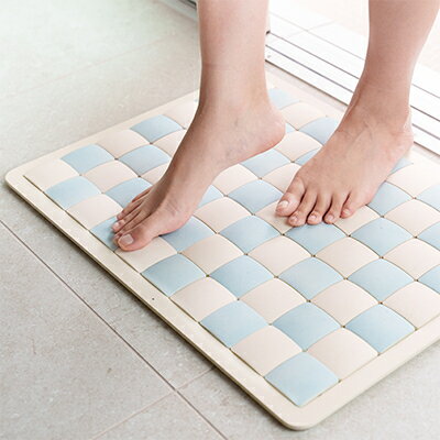 【ふるさと納税】PUREREFRE 珪藻土バスマット L BL【1674604】