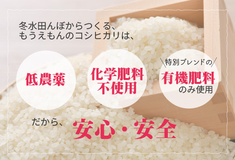 冬水田んぼ米コシヒカリ（5kg × 1袋）