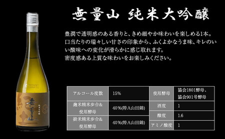 紀土 無量山 純米吟醸・純米大吟醸 720ml 2本セット ［Hw16］］日本酒 にほんしゅ