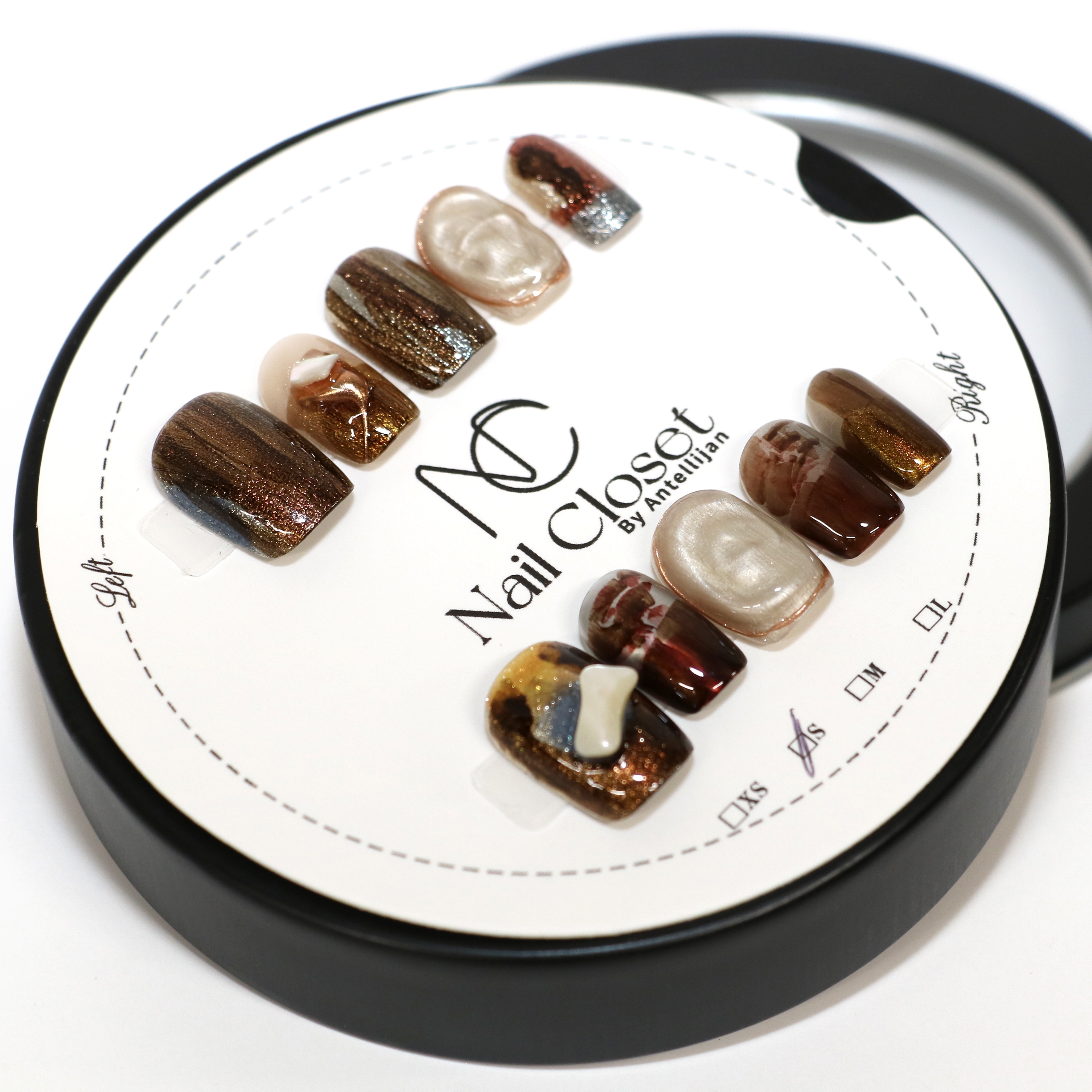 
            ネイルチップ　ショート【宵焔】Sサイズ　Antellijan大宮ネイルサロンのハンドメイド　S3-S　【11100-2111】
          