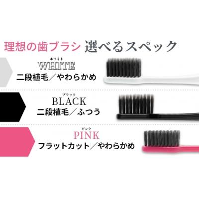 ふるさと納税 山口市 guguペンタゴンコンパクト備長炭ハブラシ　ブラック3本(二段植毛・ふつう) E070 |  | 03