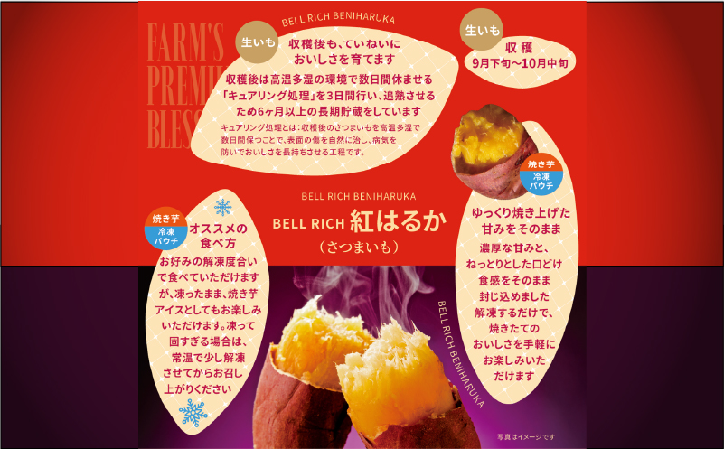 紅はるかの冷凍焼き芋(計2kg)_H0049-104