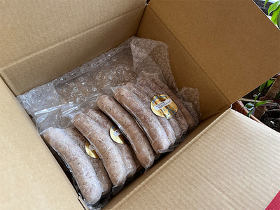 ソーセージ 熟成豚肉 長谷川自然牧場 ソーセージ【5本×4パック】【冷凍】