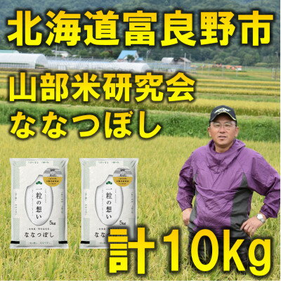 【ふるさと納税】【毎月定期便】【特A受賞米】北海道富良野市産ななつぼし 精米 10kg(5kg×2袋)全3回【4056483】
