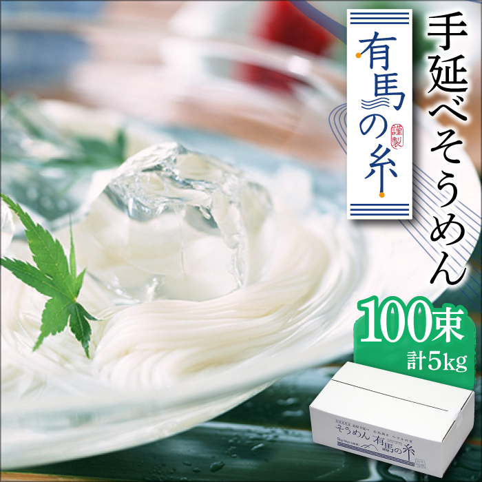 有馬の糸 手延べ そうめん 5kg / 南島原市 / 竹市製麺 [SBT012]