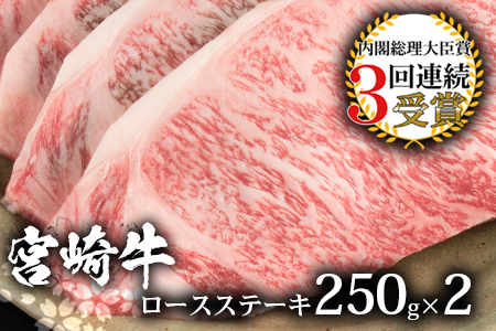 受賞歴多数!! 宮崎牛 ロースステーキ 250g×2【合計500g】送料無料 宮崎県 椎葉村 日本三大秘境 秘境 国産 宮崎県産 ブランド牛 牛肉 牛 和牛 肉 うし お肉 焼き肉 焼肉 BBQ アウトドア キャンプ ロース ステーキ 牛丼 うまい 美味しい おすすめ おかず 多用途 ギフト 贈り物 プレゼント 祝い 内祝い パーティー 誕生日 記念日 お土産 敬老 お中元 お歳暮 [MT-41]