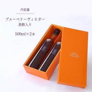 ブルーベリーヴィネガー黒酢入り2本セット
