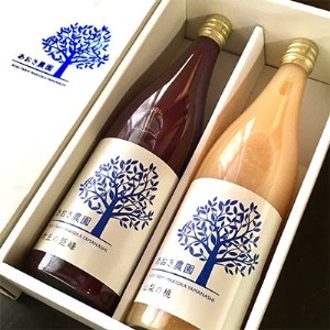 山梨県産【牧丘の巨峰】720ml＆【山梨の桃】720mlジュースセット【1124235】