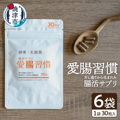 ふるさと納税 焼津市 腸活サプリ 愛腸習慣 6袋 セット 限定 まとめて お届け(a25-040)