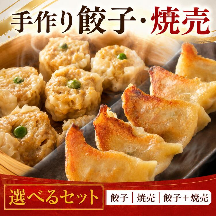 【ふるさと納税】 餃子 焼売 選べるセット ギョーザ 20個 / シューマイ 22個 / 2種セット 24個 ＼最短7営業日以内発送／ 冷凍 焼き餃子 水餃子 手打ち 皮 手包み ギョウザ シュウマイ 惣菜 おかず 食卓 人気 おすすめ 国産 豚肉 豚ひき肉 野菜 千葉県 旭市 拉麺なるい旭店