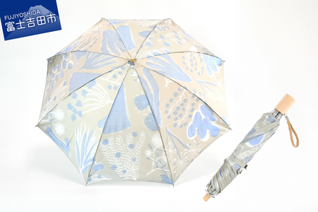 晴雨兼用折りたたみ傘 harefune（ハレフネ）ハーブス/グレー 傘 晴雨兼用 ハーブス 富士吉田市 レイングッズ