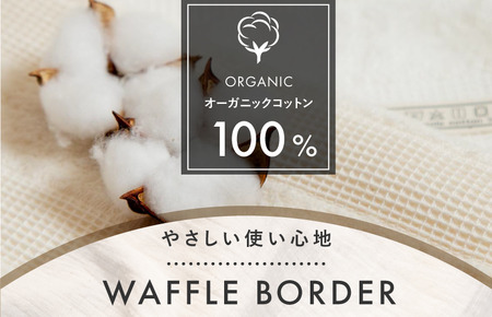 （今治タオルブランド認定品）ワッフルボーダー　バスタオル　1枚　ベージュ [I001820BT1BE]