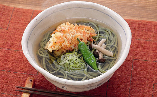 池島 手折り銘茶そば詰め合わせ(12食入・つゆ付)ギフト箱 M-12【配送不可地域：離島・沖縄県】