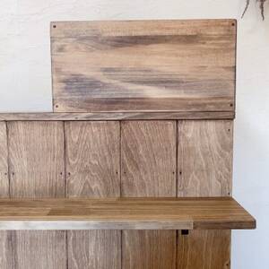 【サイズオーダー】ヴィンテージ風 オーダーカウンター レジカウンター na280【配送不可地域：離島・沖縄県】【1677234】