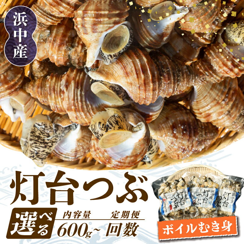 【ふるさと納税】【容量と回数が選べる】北海道 つぶ貝 灯台つぶ 定期便 ボイル むき身 国産 浜中町産 魚貝 魚介 食品 新鮮 真空 冷凍 小分け 海産物 海鮮 簡単調理 炊き込みご飯 おつまみ 晩酌 刺身 煮つけ から揚げ カレー お取り寄せ 人気 送料無料