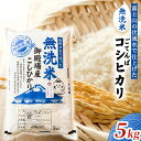 【ふるさと納税】富士山の伏流水で仕上げた、無洗米ごてんばコシヒカリ5kg　お米・無洗米・こしひかり・5kg