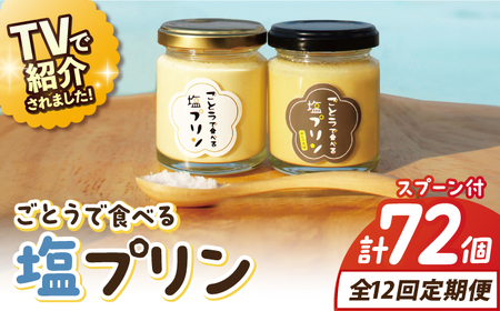 【全12回定期便】ごとうで食べる塩プリン6個 椿スプーン付き【虎屋】[RBA050] プリン スイーツ 塩 定期便 プリン スイーツ 塩 定期便 プリン スイーツ 塩 定期便 プリン スイーツ 塩 定期便