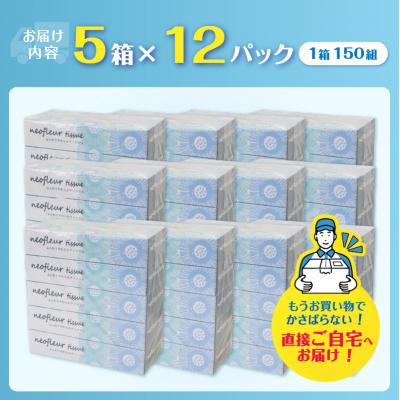 ふるさと納税 富士市 スリムボックスティッシュ 5箱 12パック 消耗品 備蓄 ティッシュペーパー[sf077-156] |  | 02
