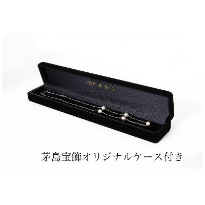 ふるさと納税 嘉麻市 WG(K18)あこや真珠ステーションネックレス　アジャスター付(40cm) |  | 01