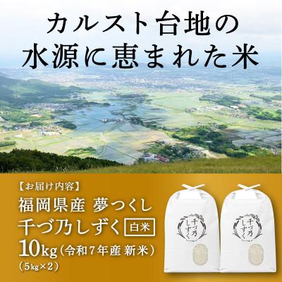 ふるさと納税 苅田町 【令和7年産 新米先行受付】福岡県産 夢つくし【千づ乃しずく】10kg(5kg×2袋) 精米 |  | 02