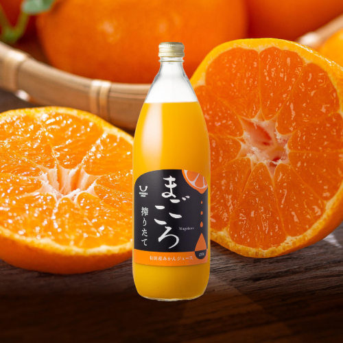 「まごころ」有田みかん 100％ ジュース 1000ml 1本_ZE6448