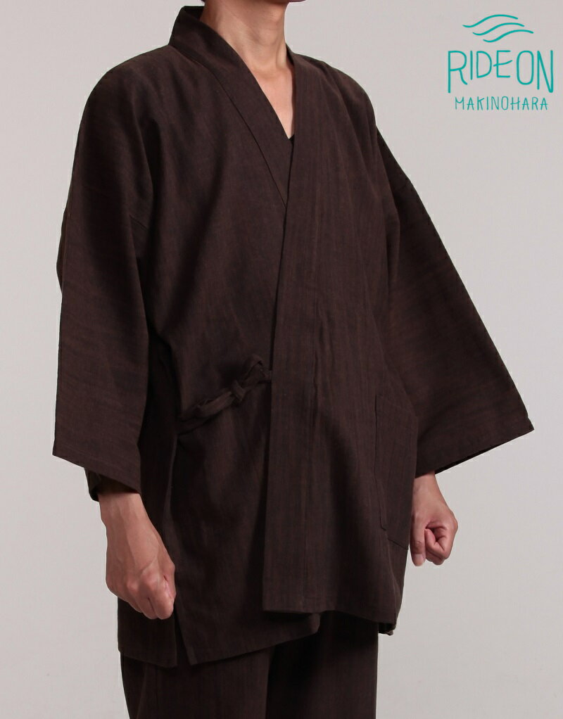 【ふるさと納税】 染め 織り 縫製 遠州製 雲糸 斜子織 作務衣 さむえ 和装 伝統工芸 国産 日本製 綿100% メンズ レディース 部屋着 ルームウェア 普段着 おしゃれ 和風 文化 伝統 職人技 地元 生地 素材 牧之原市 静岡県