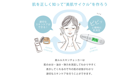 【 ギフト対応 】 美ルル スキンチェッカー USB ＜ belulu Skin Checker USB ＞ スキンチェッカースキンチェッカー 肌水分チェッカー 水分 油分 リニューアル ギフト 肌質