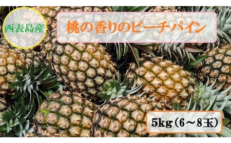 2025年 先行予約 ピーチパイン 約5kg 5～8玉 桃の香り ますみ農園 パイン 果物 フルーツ