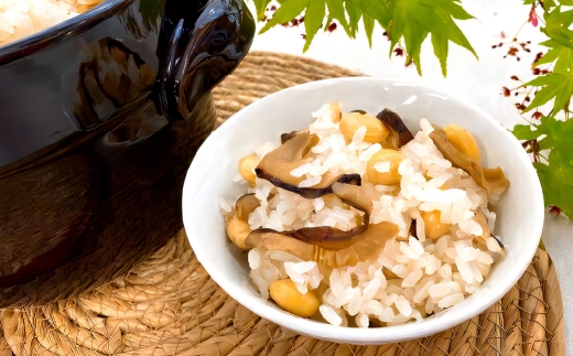 あけぼの大豆の椎茸煮