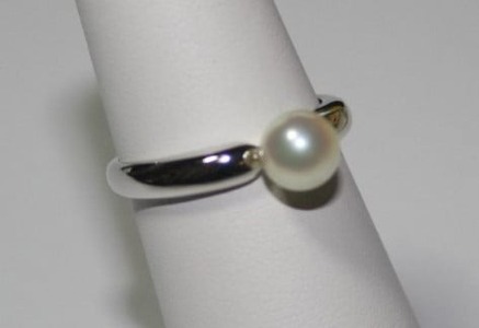 伊勢志摩 アコヤ本真珠 6.5-7mm リング パール