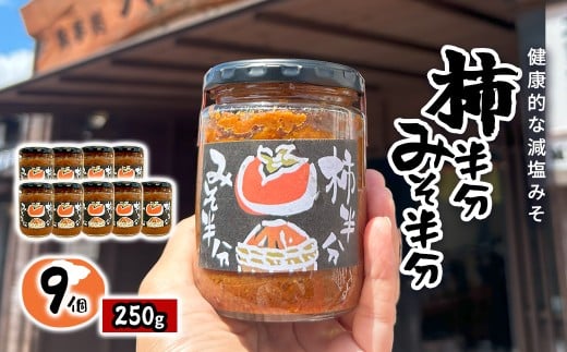 W036501　柿半分 みそ半分　9個