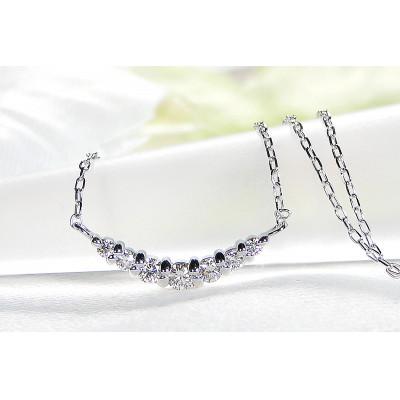 ふるさと納税 昭和町 【0.12ct】PT900 グラデーション ダイヤモンド ネックレス |  | 01