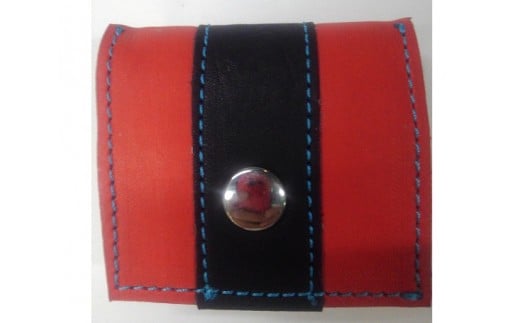 野球グローブの革製！小さなコインケース RBS ／ 小銭入れ 折りたたみ式 コンパクト 手作り 大阪府 特産品 No.040