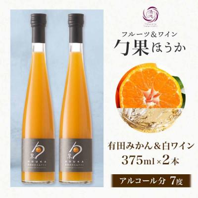 ふるさと納税 湯浅町 ワインカクテル 勹果 ほうか 有田みかん&白ワイン 7度 375ml 2本 湯浅ワイナリー |  | 02