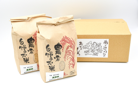 【予約受付】令和8年産・新米 美緑米 4kg 予約 新米 令和8年産 南小国産 米 白米 精米 あきげしき ご飯 ごはん お米 2kg 2袋 産地直送 はいわら 熊本 阿蘇 南小国町 送料無料