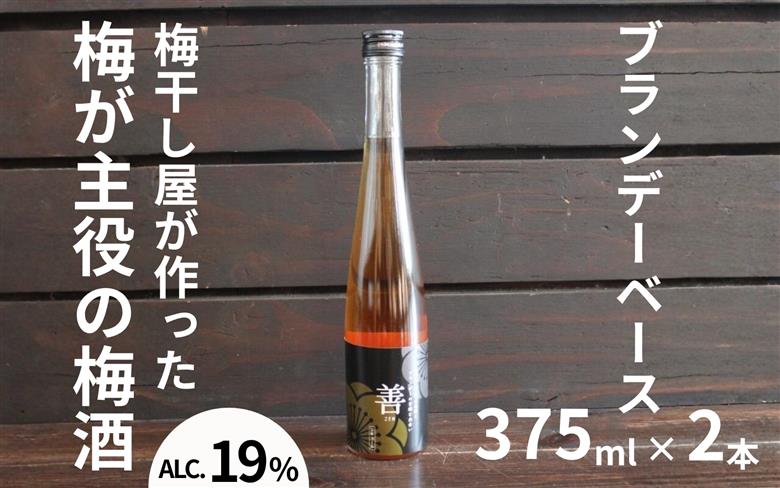 善～ZEN～ ブランデー梅酒 375ml×2本／アルコール分：19度  　 【maruni033】