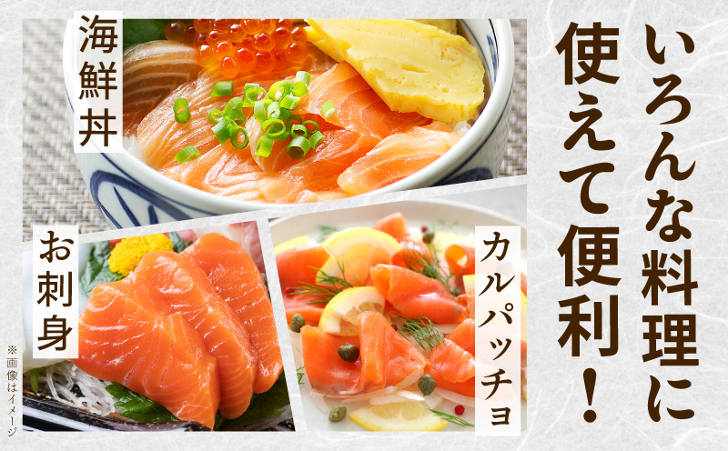 アトランティックサーモン 1kg【ポーション 小分け 刺身 海鮮丼 さーもん 冷凍 訳あり サイズ不揃い】 015B537