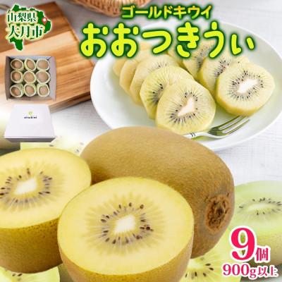 ふるさと納税 大月市 大月市の美味しいキウィ おおつきうぃ ゴールドキウイ 900g以上 9個 杉本農園 山梨県