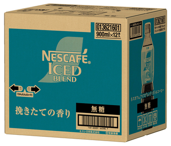 [定期便／3ヶ月] ネスカフェ アイスブレンド ボトルコーヒー 無糖(900ml×12本)×3回 アイスコーヒー ネスレ [2068]