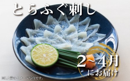【定期便2回】 季節のふぐ刺身 1人前 定期便 