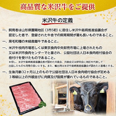 【特選米沢牛A-5】しゃぶしゃぶ用500g焼肉用500g　　計1kgセット【配送不可地域：離島】【1203542】