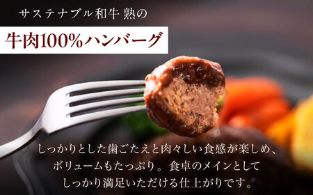 銀のハンバーグ デミグラスソース 150g×4個 サステナブル和牛 牛肉 加工品 ギフト包装 島根県雲南市/株式会社熟豊ファーム[AIAT020]