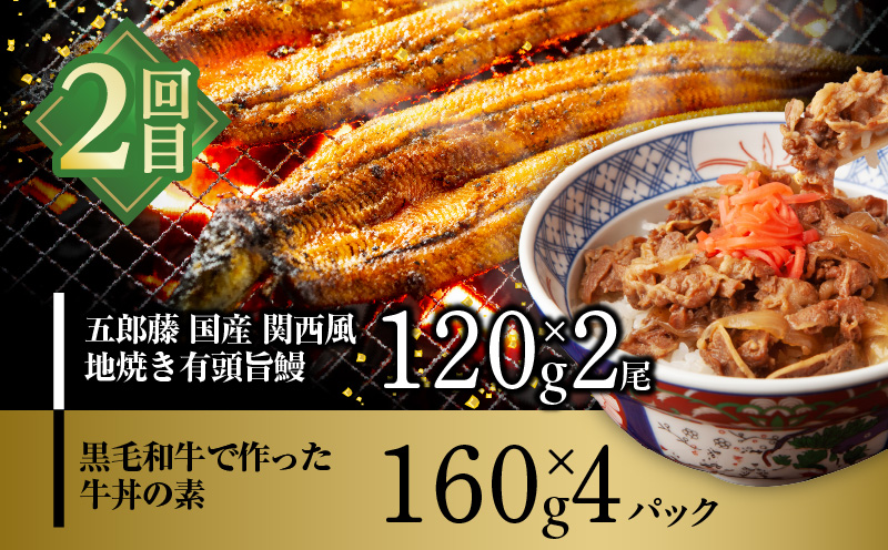毎月うなぎが食べれる！食べ比べ定期便 全3回【毎月配送コース】 099Z342