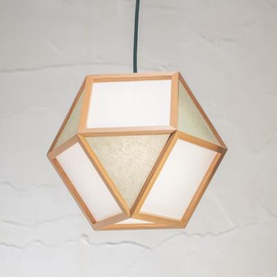 ふるさと納税 中野区 【国産杉】ペンダントライト『的S mato-S』 白×銀鼠　AP830-B