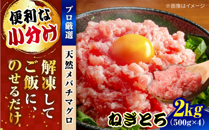 【年内発送の受付は12月25日まで！】まぐろ ねぎとろ 約2kg（約500g×4パック）年内発送【横須賀商工会議所 おもてなしギフト事務局（本まぐろ直売所）】[AKAK006]