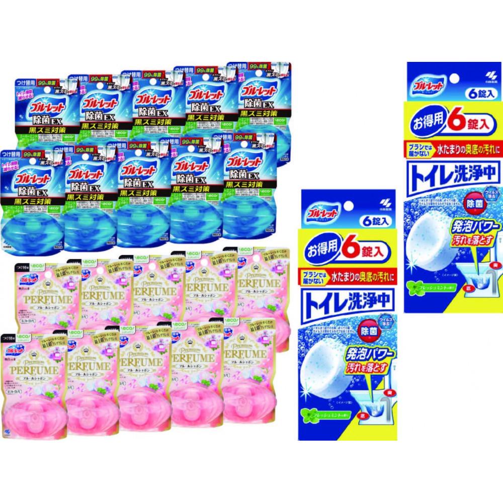【ふるさと納税】液体Premium PERFUME＆除菌EX 　付替えセット各10個＆トイレ洗浄中(6錠)×2個