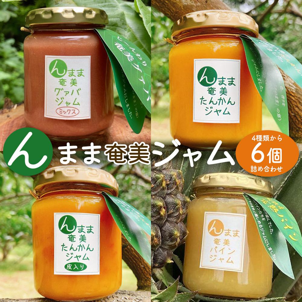 【ふるさと納税】“んまま奄美ジャム”6個セット【たんかん・グァバ・パインジャム詰合せ】