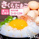 【ふるさと納税】 定期便 京都 こだわり卵 さくらたまご 毎月30個 (割れ保証4個含む) 3回 6回 12回 （卵 定期便 純国産 国産 さくら 大人気 玉子焼き 卵焼き 卵かけご飯 ゆで卵 すき焼き 鶏 鶏卵 卵黄 玉子スープ 玉子焼き 生卵 まとめ買い 京都 京丹波町 ふるさと納税）