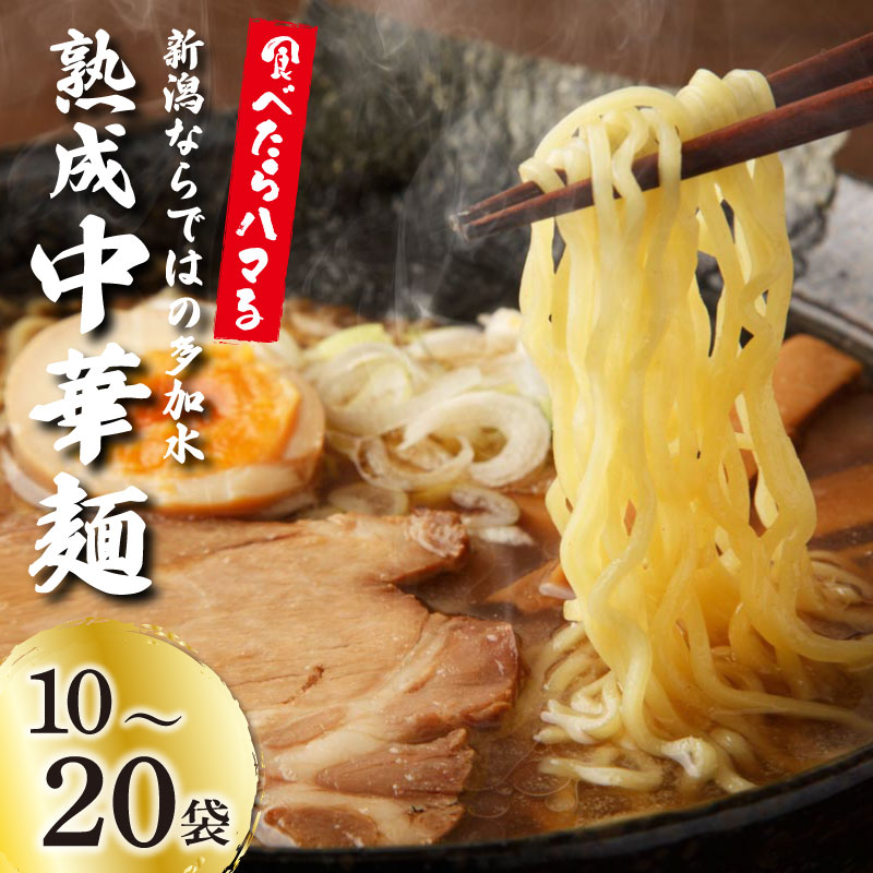 【ふるさと納税】 中華そば 選べる10袋 20袋 ラーメン 過多水熟成麺 高加水麺 中華麺 自家製麺 コシが強い モチモチ食感 打倒 コシヒカリ 食品 簡単調理 冷凍 古山製麺所 新潟県 新発田市 furuyama001 furuyama002 furuyama001P